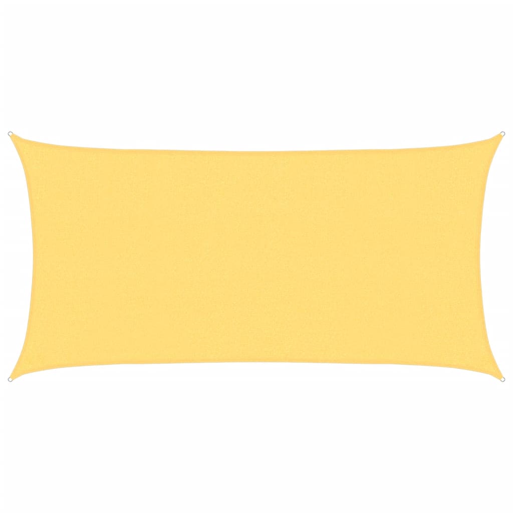 Sunshade Sail 160 g/m² Beige 2.5x5 m HDPE