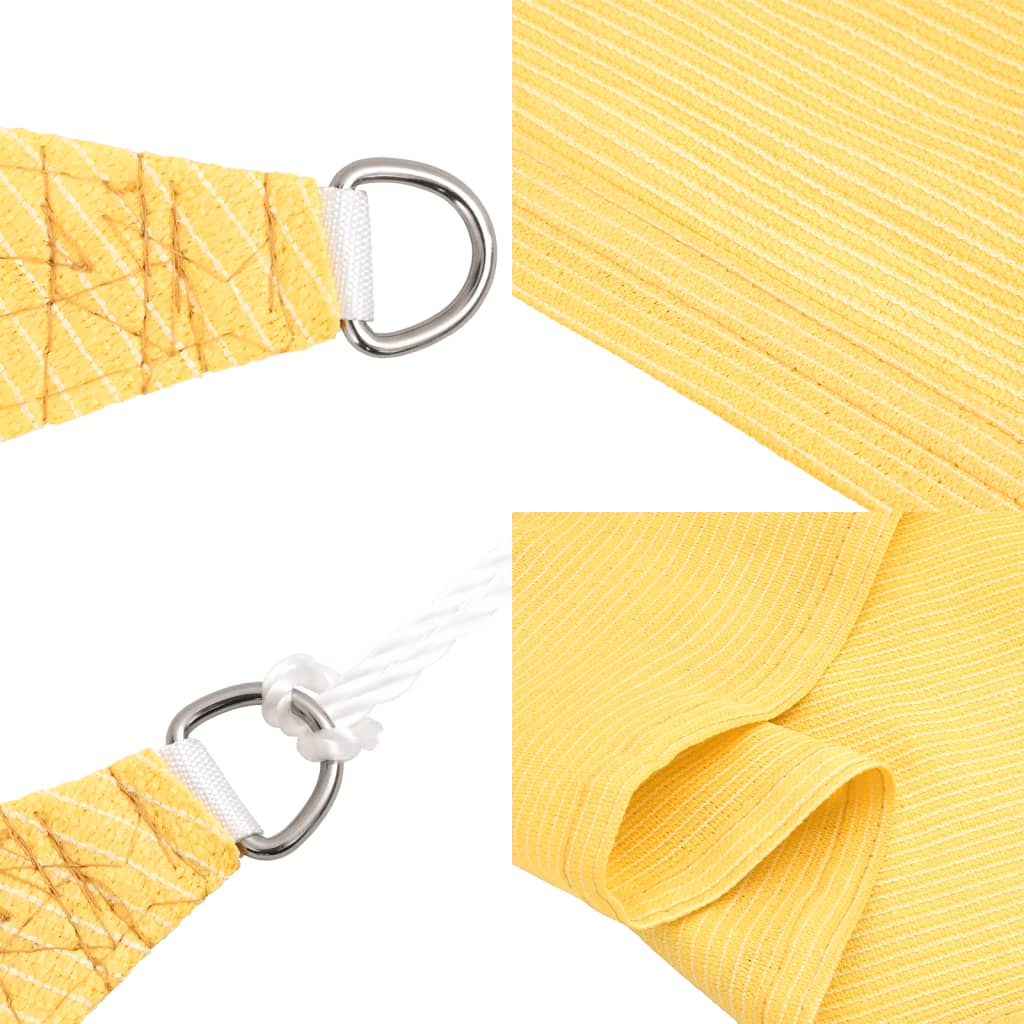 Sunshade Sail 160 g/m² Beige 5x7x7 m HDPE