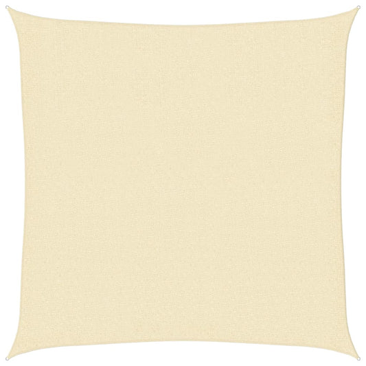 Sunshade Sail 160 g/m² Cream 3x3 m HDPE
