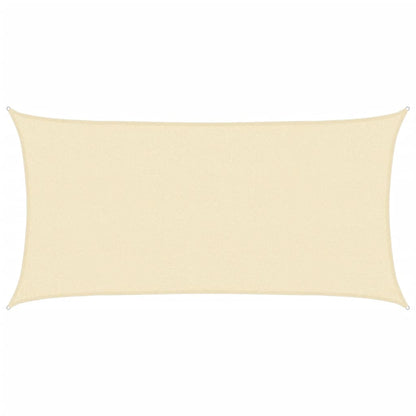 Sunshade Sail 160 g/m² Cream 2x3.5 m HDPE