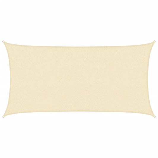 Sunshade Sail 160 g/m² Cream 2x3.5 m HDPE