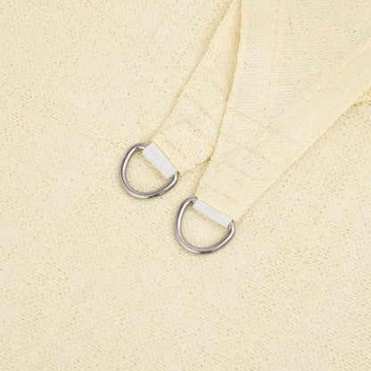 Sunshade Sail 160 g/m² Cream 2.5x5 m HDPE