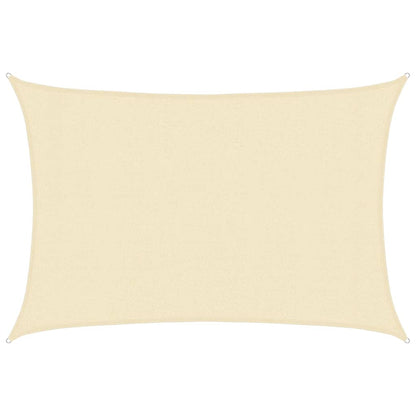 Sunshade Sail 160 g/m² Cream 3x4.5 m HDPE
