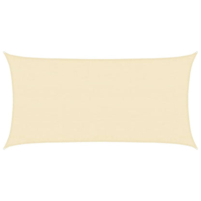 Sunshade Sail 160 g/m² Cream 3x6 m HDPE