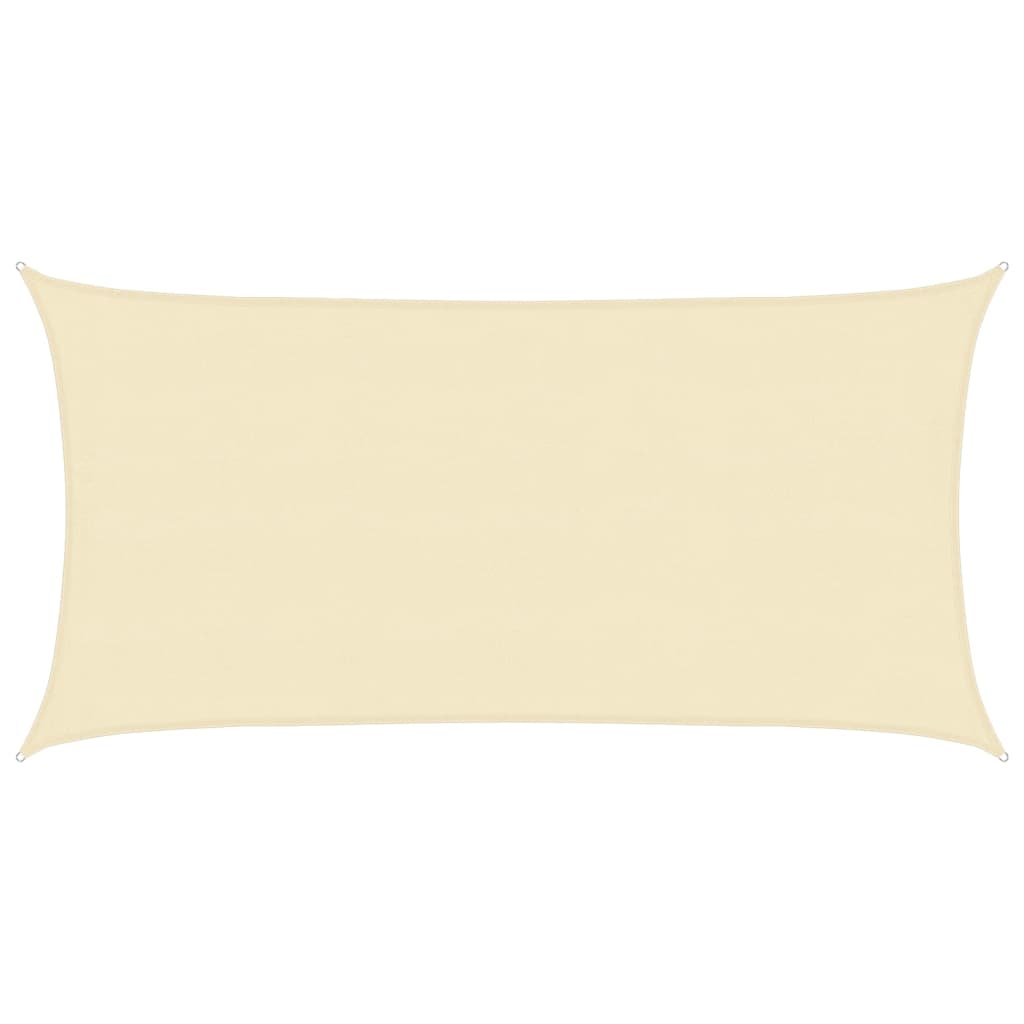 Sunshade Sail 160 g/m² Cream 4x7 m HDPE