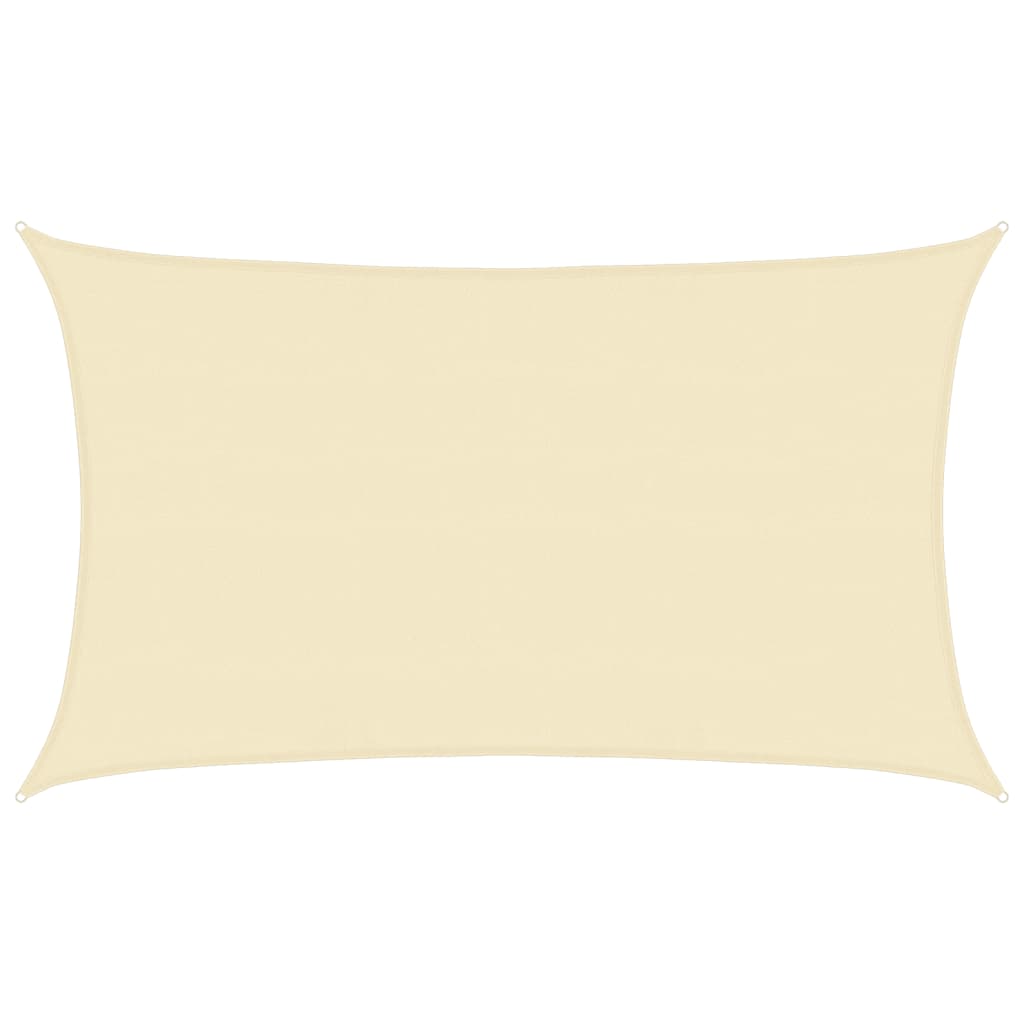 Sunshade Sail 160 g/m² Cream 5x8 m HDPE