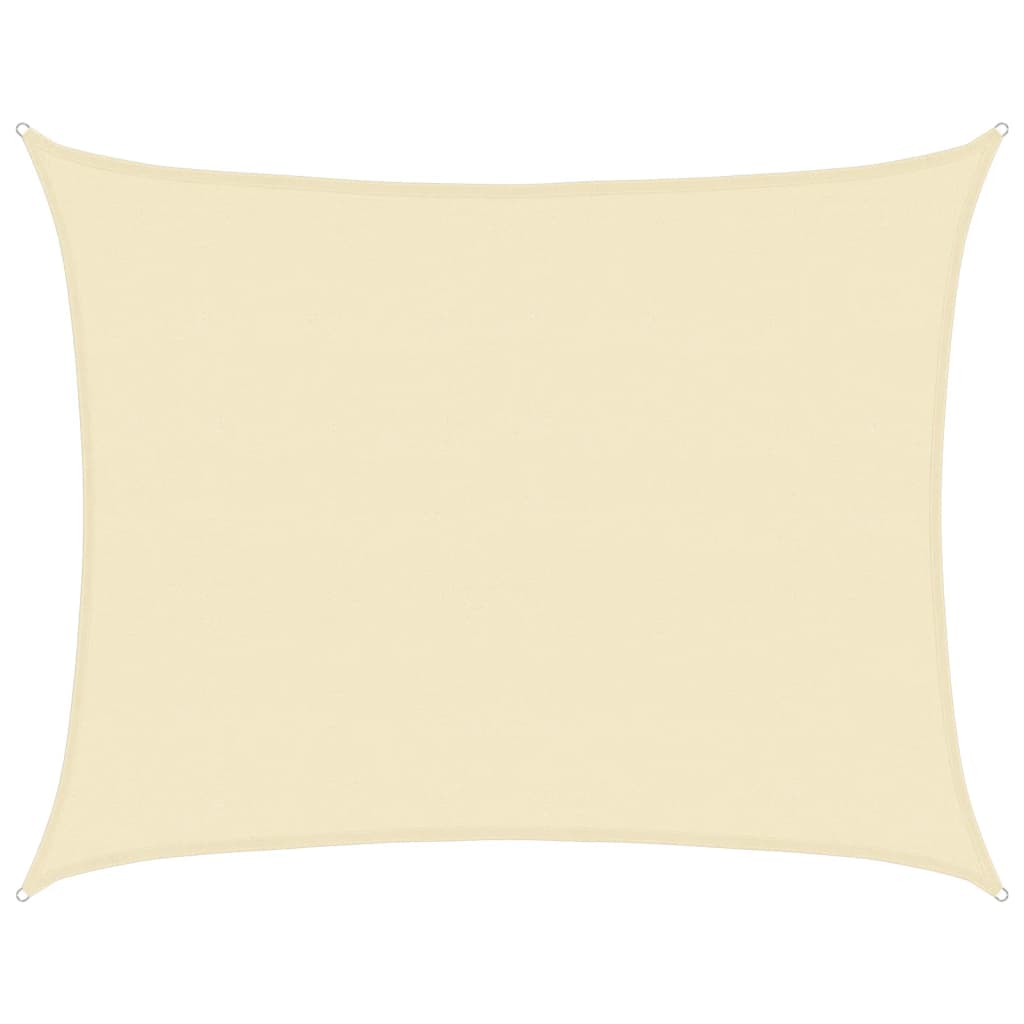 Sunshade Sail 160 g/m² Cream 6x7 m HDPE