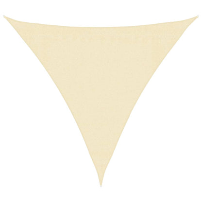 Sunshade Sail 160 g/m² Cream 3x3x3 m HDPE