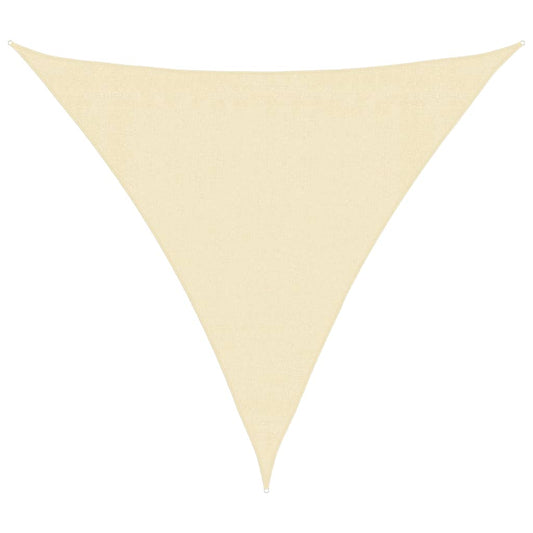 Sunshade Sail 160 g/m² Cream 3x3x3 m HDPE