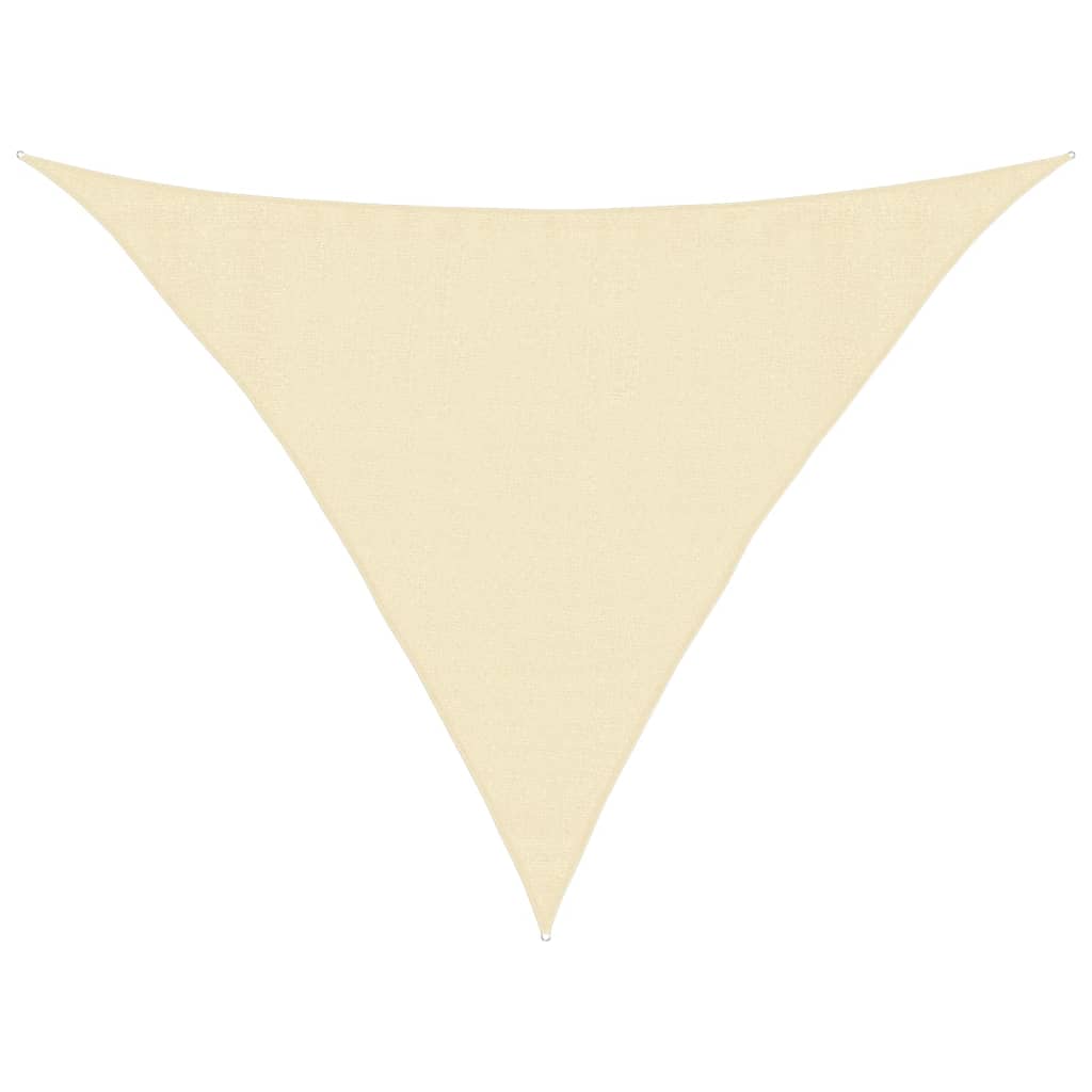 Sunshade Sail 160 g/m² Cream 3.5x3.5x4.9 m HDPE