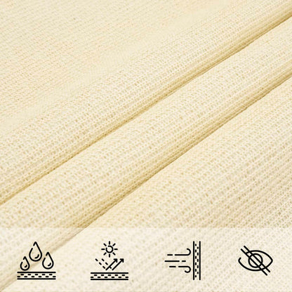 Sunshade Sail 160 g/m² Cream 4x4x5.8 m HDPE