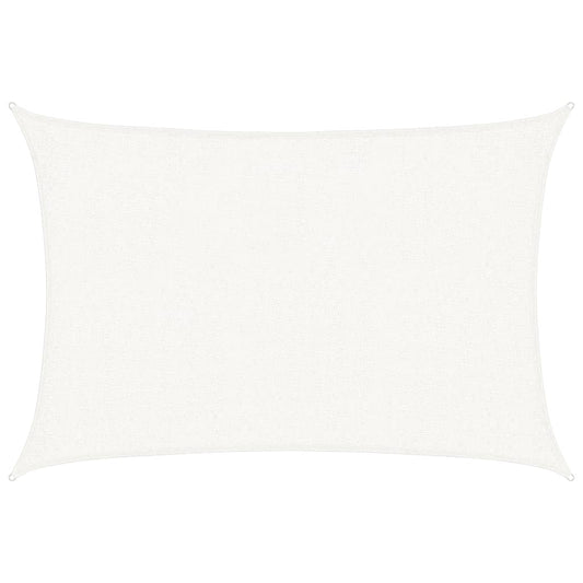 Sunshade Sail 160 g/m² White 2x3 m HDPE
