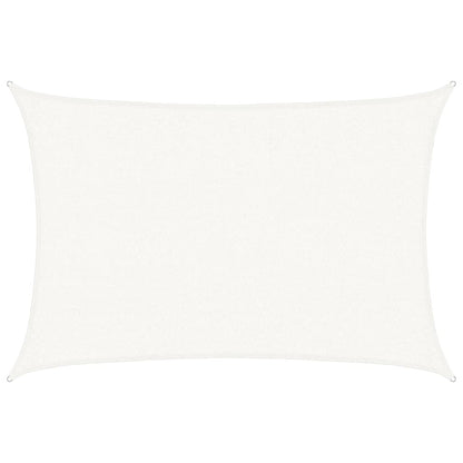 Sunshade Sail 160 g/m² White 2.5x4 m HDPE