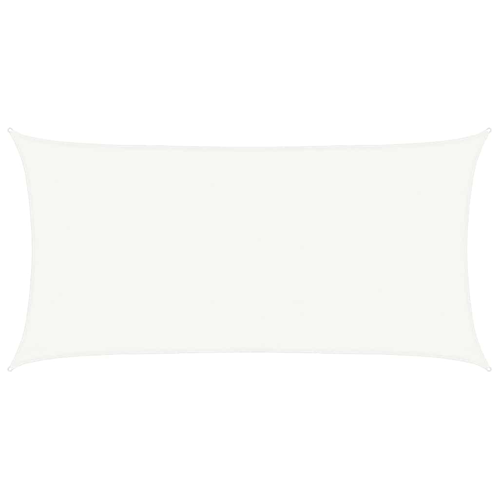 Sunshade Sail 160 g/m² White 2.5x4.5 m HDPE