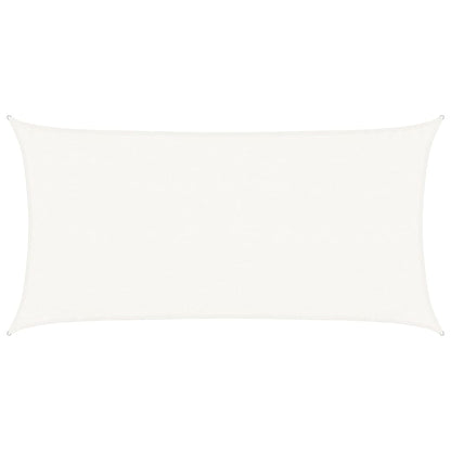 Sunshade Sail 160 g/m² White 3x6 m HDPE