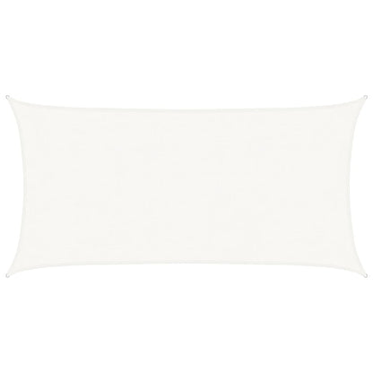 Sunshade Sail 160 g/m² White 4x7 m HDPE