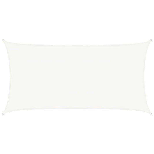 Sunshade Sail 160 g/m² White 4x7 m HDPE