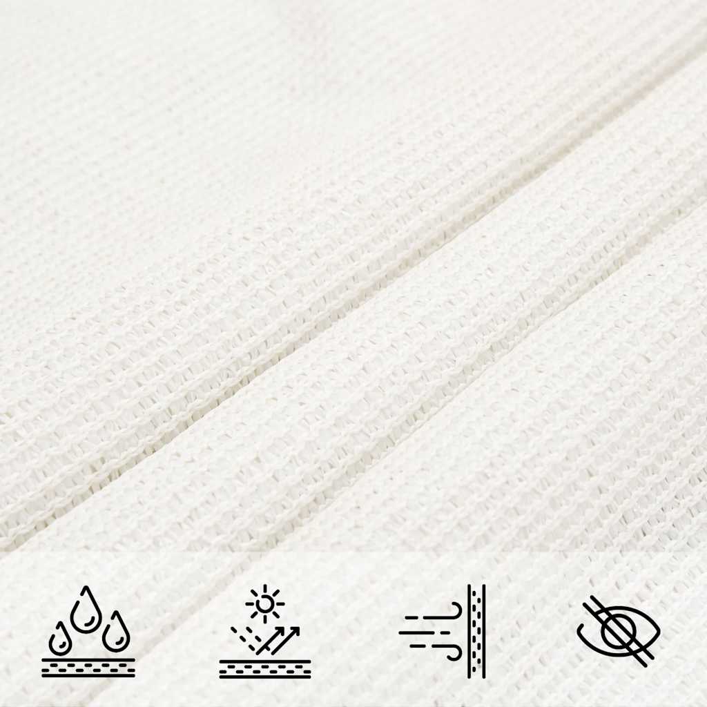 311245 vidaXL Sunshade Sail 160 g/m² White 4x7 m HDPE