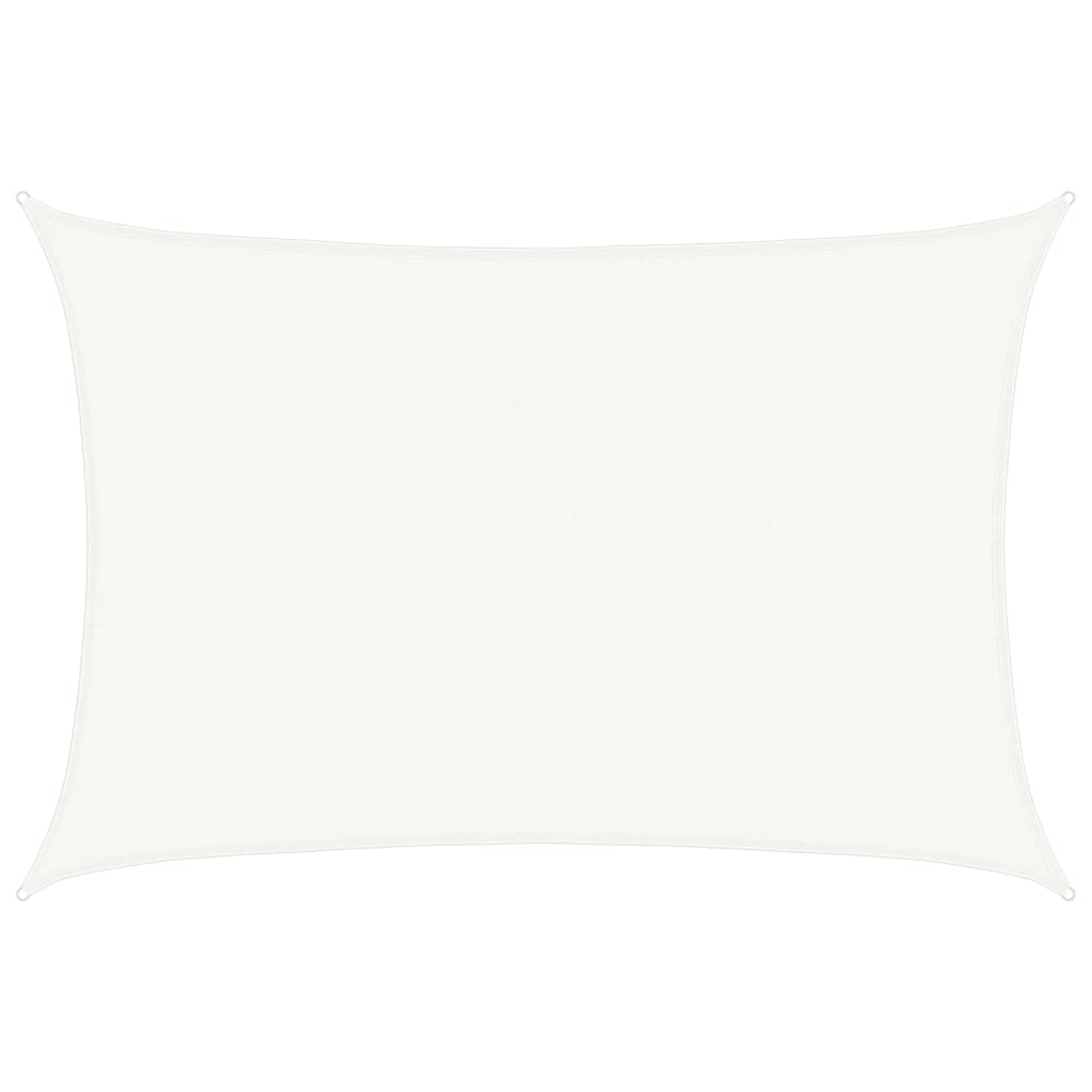 Sunshade Sail 160 g/m² White 5x6 m HDPE