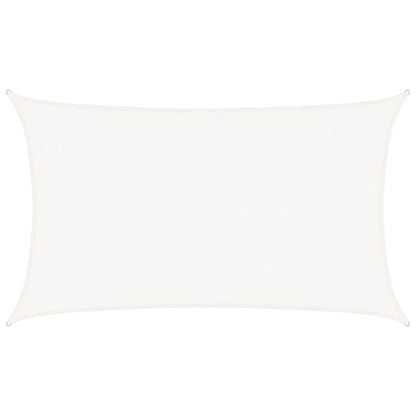 Sunshade Sail 160 g/m² White 5x8 m HDPE