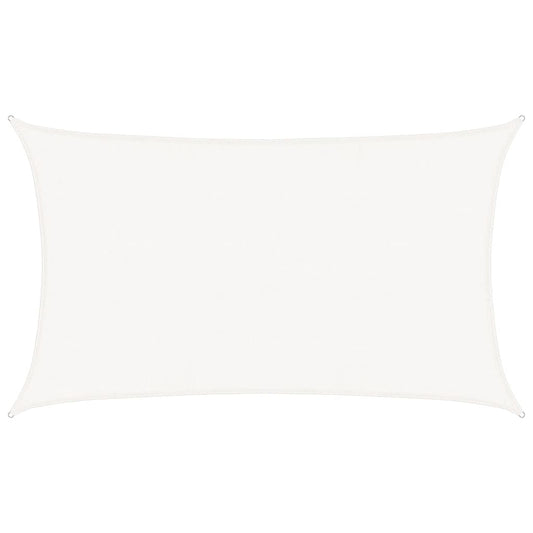 Sunshade Sail 160 g/m² White 5x8 m HDPE
