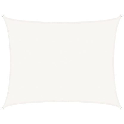 Sunshade Sail 160 g/m² White 6x8 m HDPE
