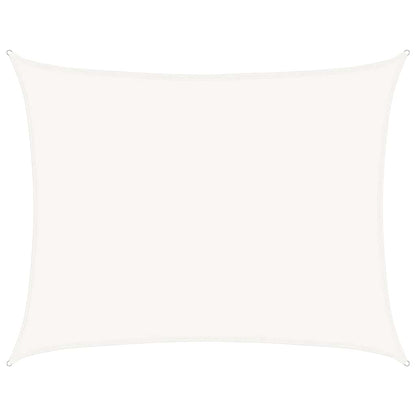 Sunshade Sail 160 g/m² White 6x8 m HDPE
