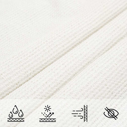 Sunshade Sail 160 g/m² White 6x8 m HDPE
