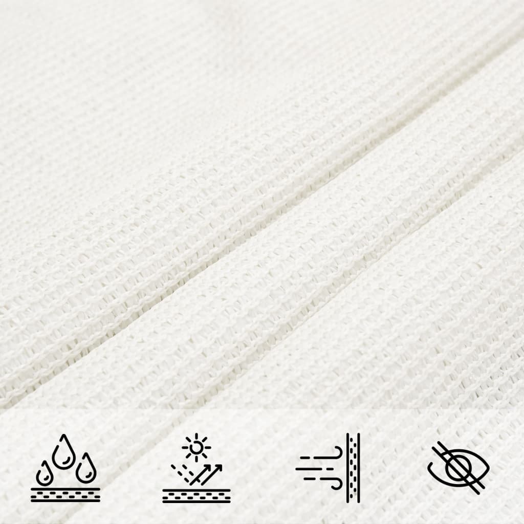 Sunshade Sail 160 g/m² White 3x3x4.2 m HDPE
