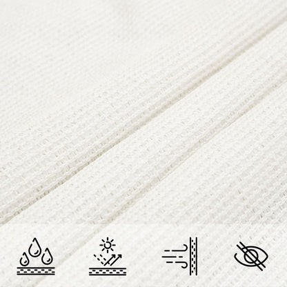 Sunshade Sail 160 g/m² White 5x7x7 m HDPE