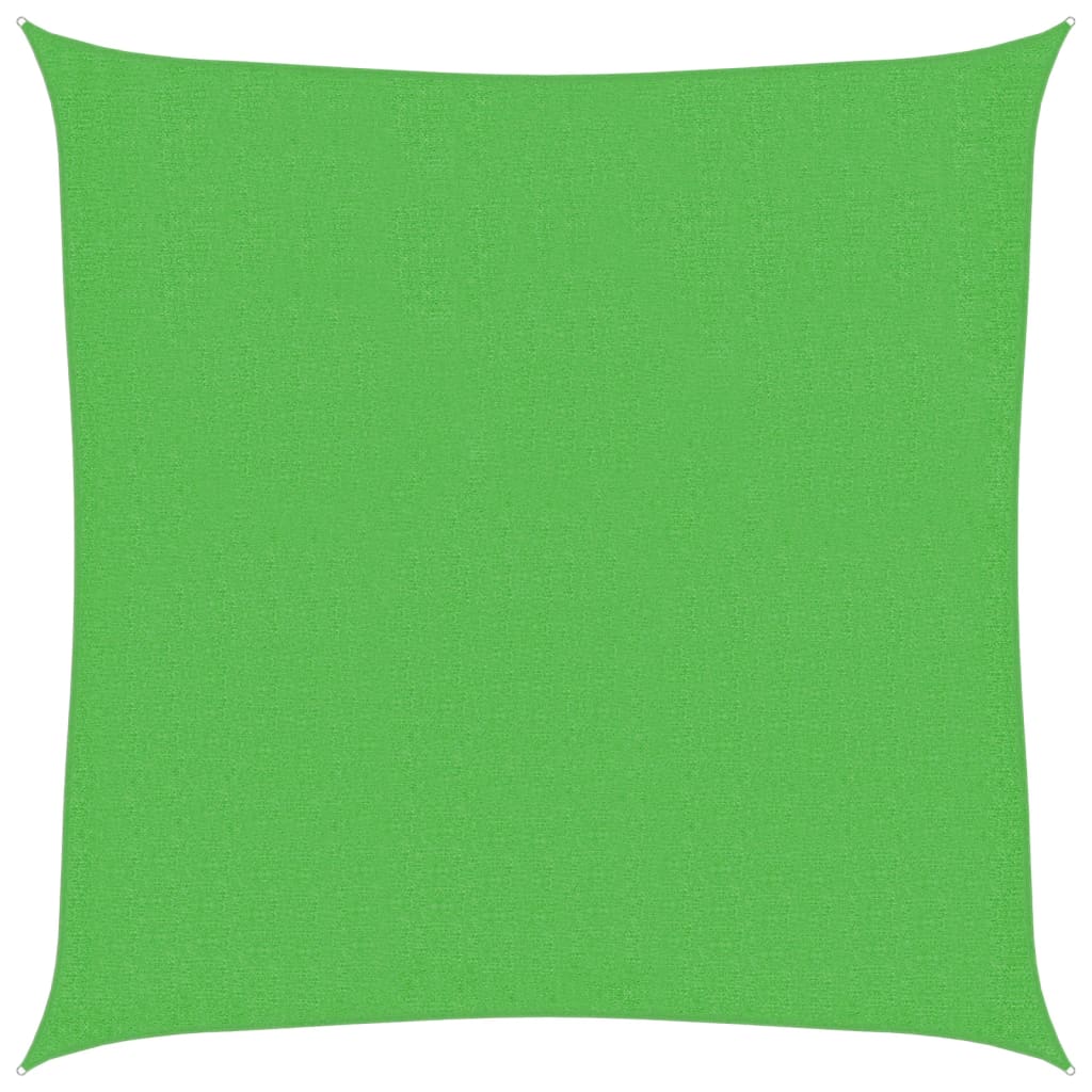 Sunshade Sail 160 g/m² Light Green 2x2 m HDPE