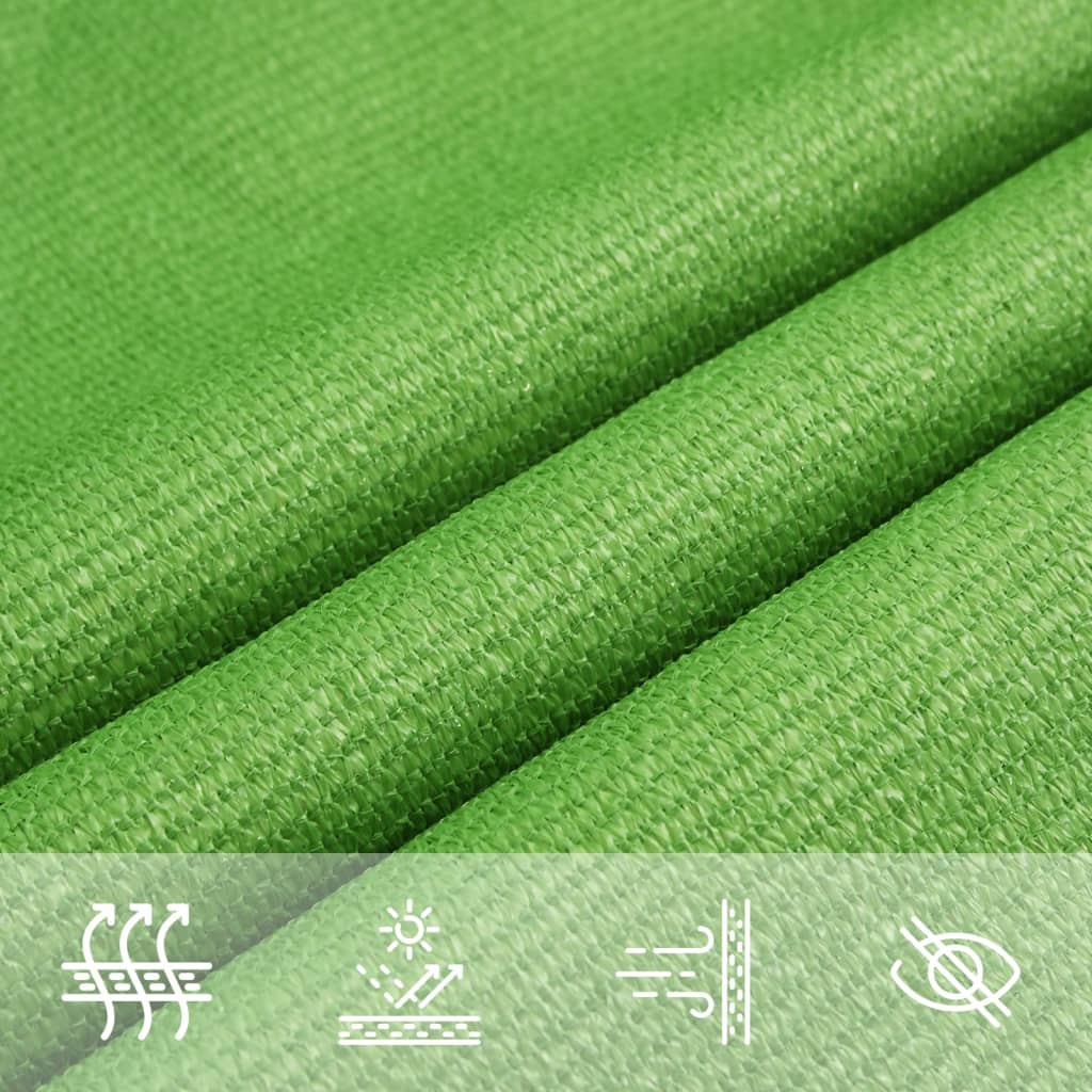 Sunshade Sail 160 g/m² Light Green 6x6 m HDPE