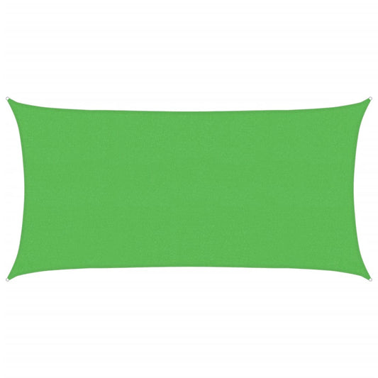 Sunshade Sail 160 g/m² Rectangular Light Green 2x3.5 m HDPE