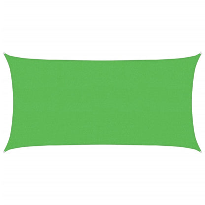 Sunshade Sail 160 g/m² Rectangular Light Green 2x3,5 m HDPE