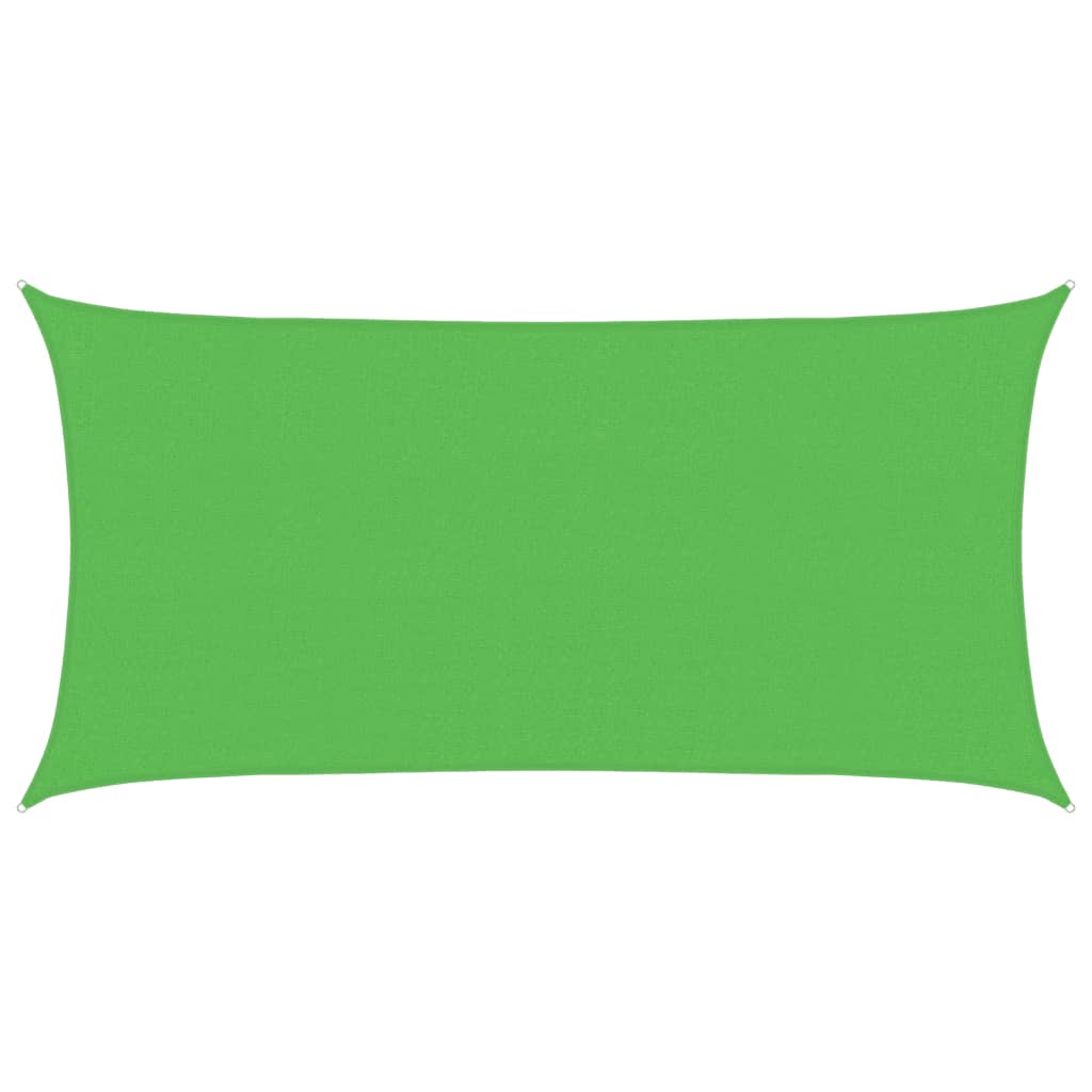 Sunshade Sail 160 g/m² Light Green 2x4 m HDPE