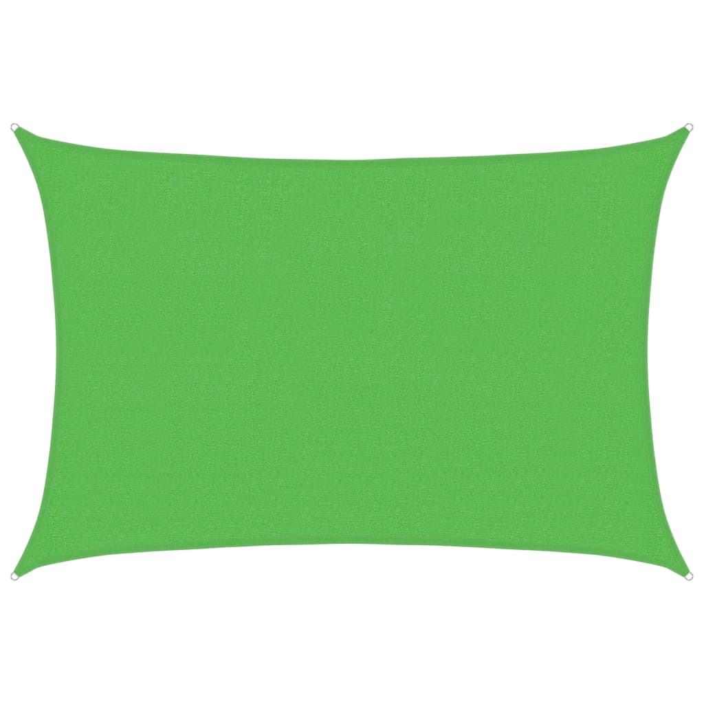 Sunshade Sail 160 g/m² Light Green 2.5x3.5 m HDPE