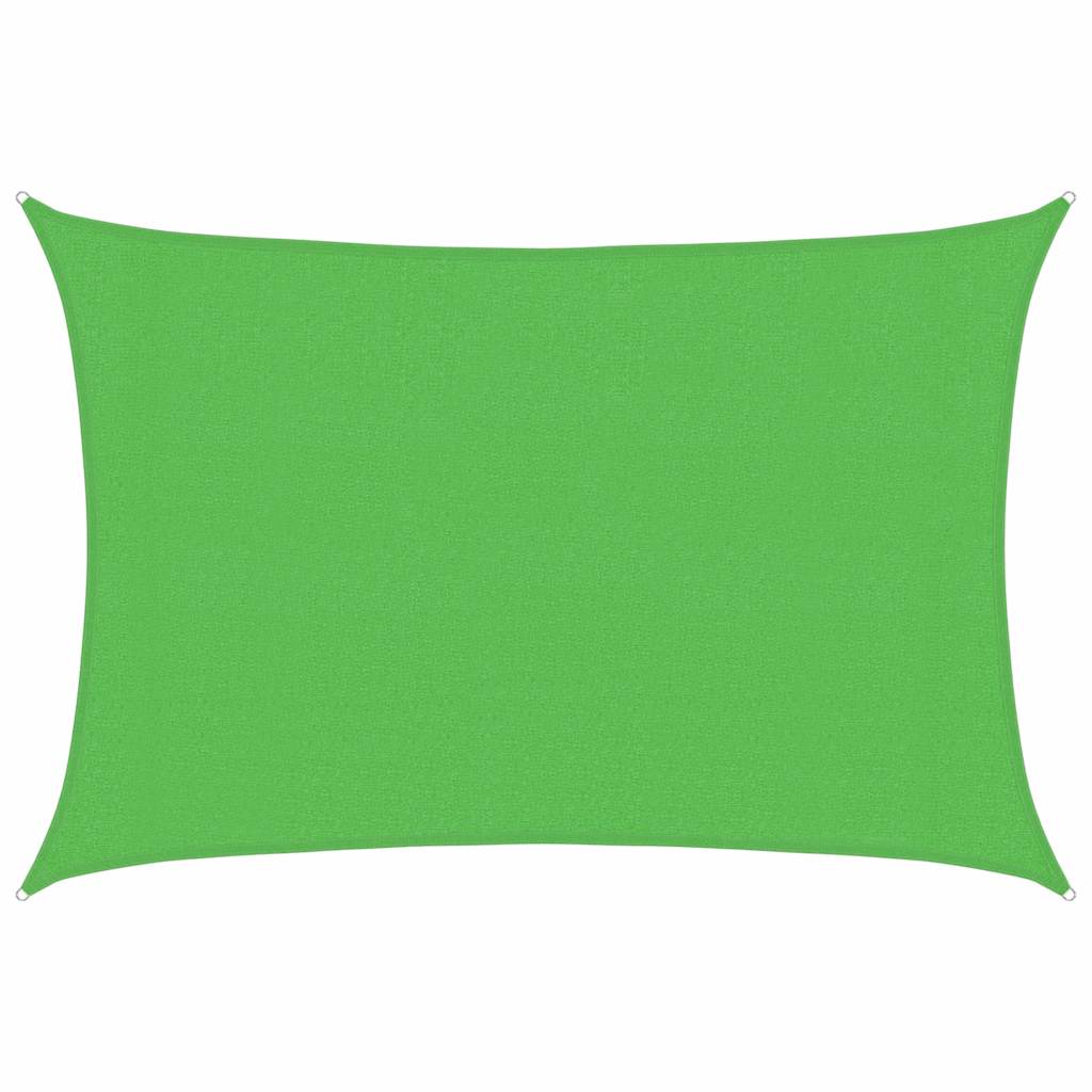 Sunshade Sail 160 g/m² Light Green 3x4.5 m HDPE