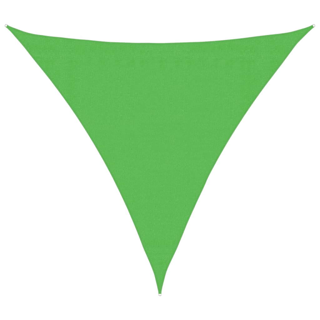 Sunshade Sail 160 g/m² Light Green 3.6x3.6x3.6 m HDPE