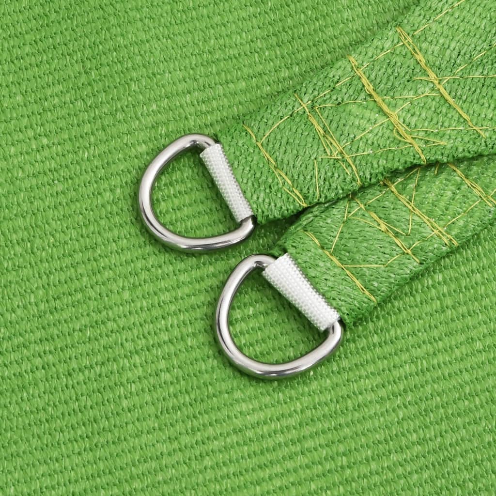 Sunshade Sail 160 g/m² Light Green 3.5x3.5x4.9 m HDPE