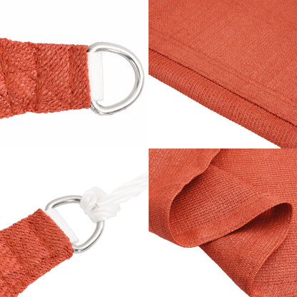 Sunshade Sail 160 g/m² Terracotta 2x2 m HDPE