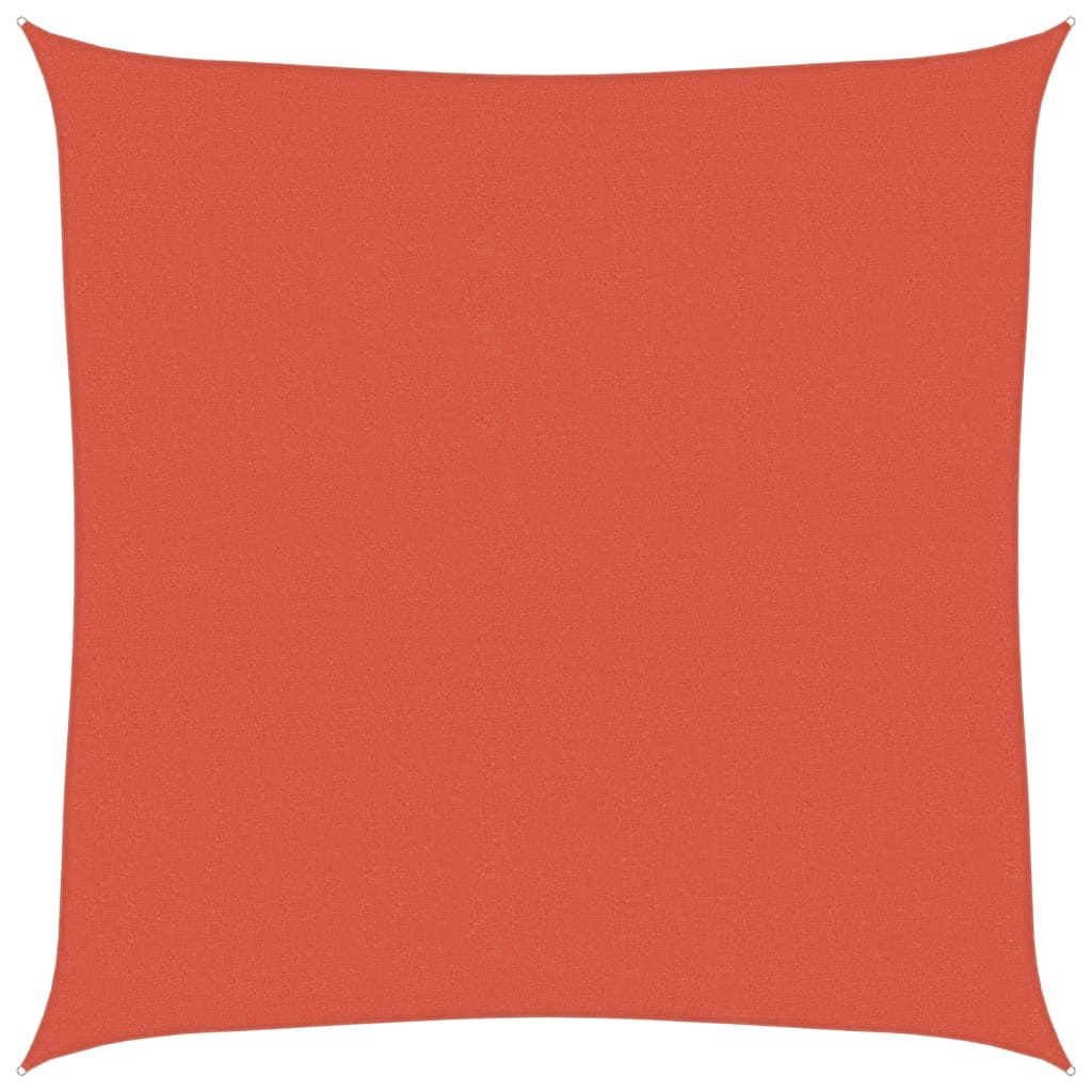 Sunshade Sail 160 g/m² Terracotta 5x5 m HDPE