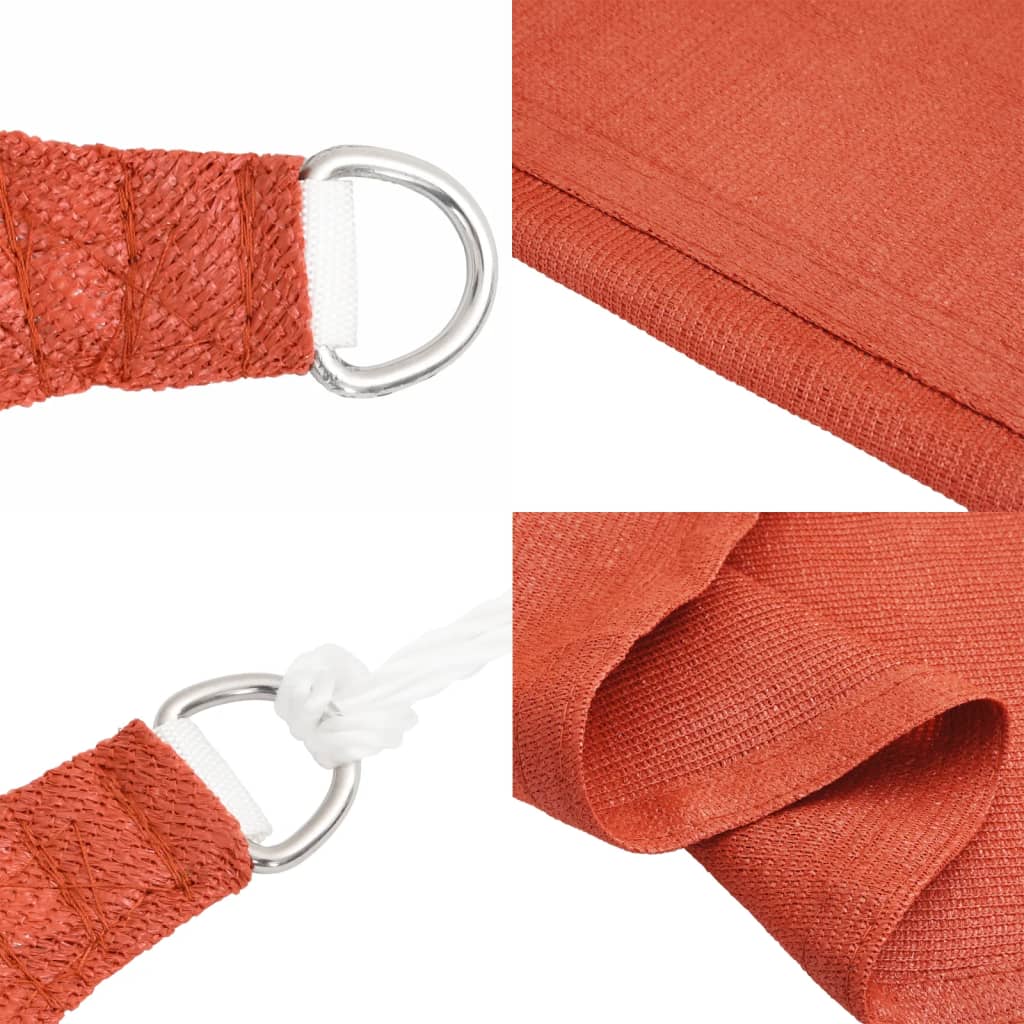 Sunshade Sail 160 g/m² Terracotta 5x5 m HDPE