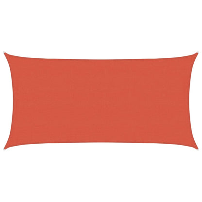 Sunshade Sail 160 g/m² Terracotta 4x7 m HDPE