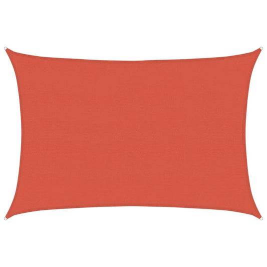 Sunshade Sail 160 g/m² Terracotta 5x6 m HDPE