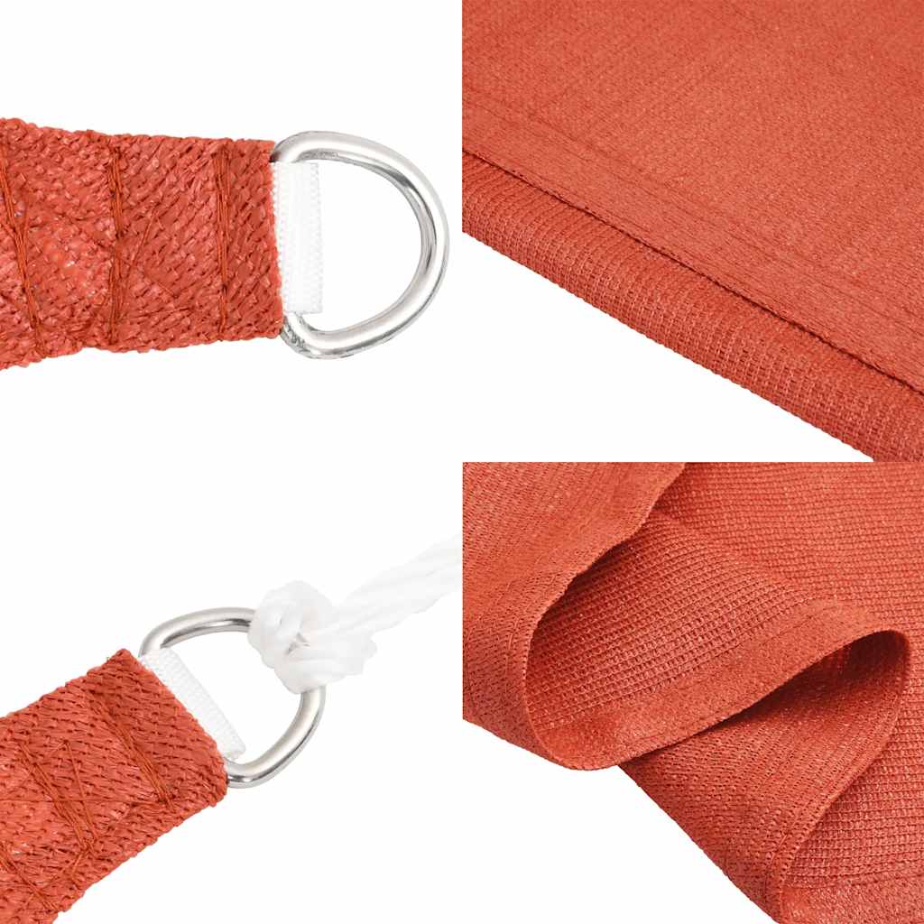 Sunshade Sail 160 g/m² Terracotta 3/4x2 m HDPE