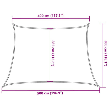 Sunshade Sail 160 g/m² Trapezium Terracotta 4/5x3 m HDPE