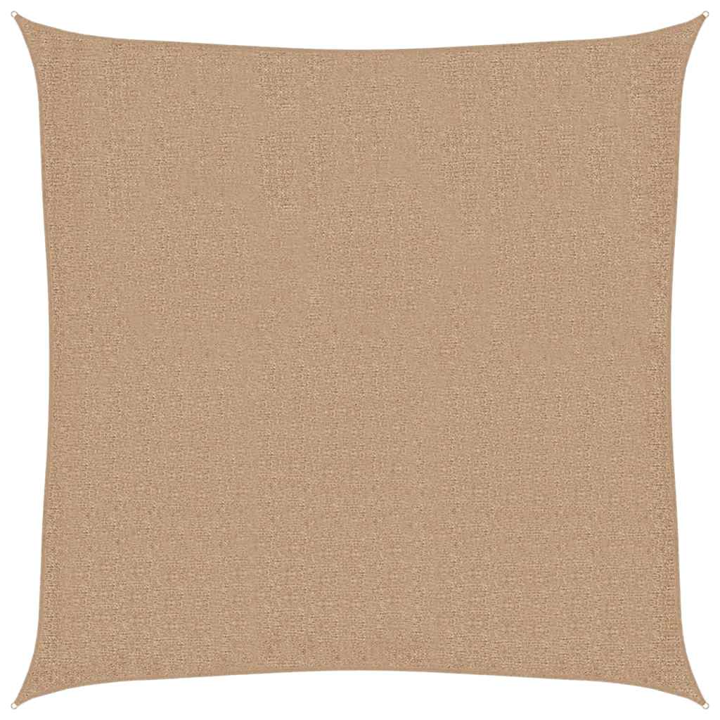 Sunshade Sail 160 g/m² Taupe 3x3 m HDPE