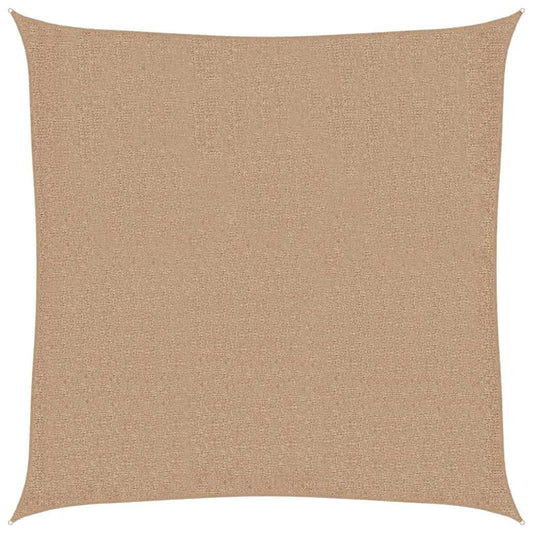 Sunshade Sail 160 g/m² Taupe 3x3 m HDPE