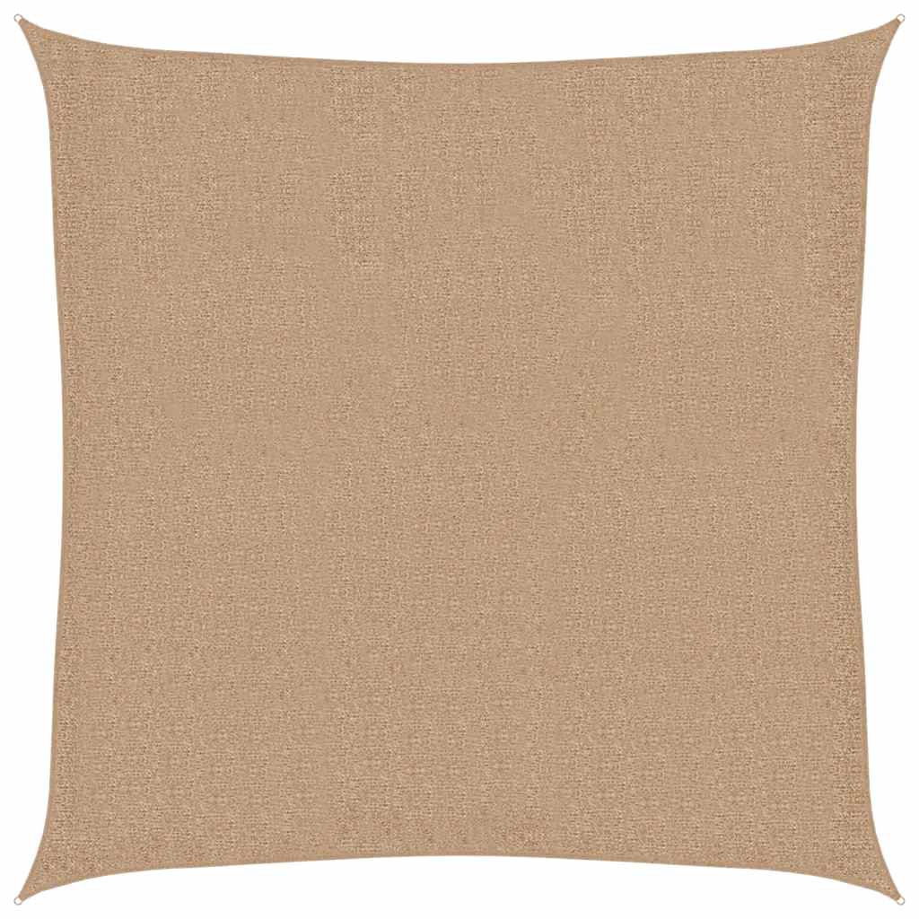 Sunshade Sail 160 g/m² Taupe 3.6x3.6 m HDPE