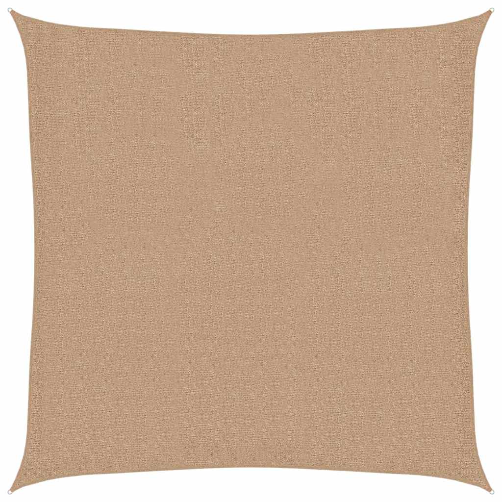 Sunshade Sail 160 g/m² Taupe 6x6 m HDPE